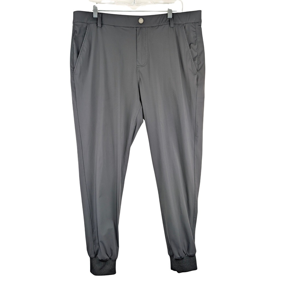 Redvanly Joggers Mens XL Gray Athletic Golf Performance Pants Tapered Cuffs